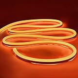 【Super hell】 Die neonfarbene LED-Streifenleuchte von iNextStation besteht aus 600 LEDs mit seitlicher Helligkeit. Es ist heller als durchschnittliche LED-Lichtstreifen. Und das Licht ist sehr gleichmäßig.