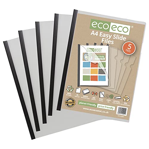 Eco-Eco A4 50% Riciclata Borsa 5 Cancella File Easy Slide A Colori
