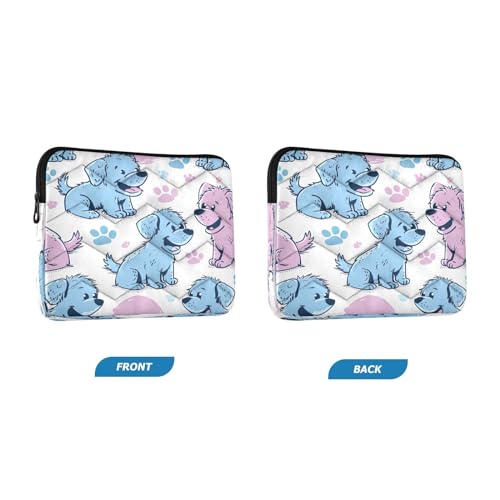 Funda para portátil 13-14 pulgadas impermeable con diseño de perros miniatura 2