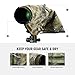 NEEWER Camera Rain Cover, M Medium Size Waterproof Raincoat Cover Sleeve for Canon Sony Nikon Fujifilm DSLR Camera & Lenses up to 200mm, Dual Sided Camouflage Green Camo Nylon, PB021