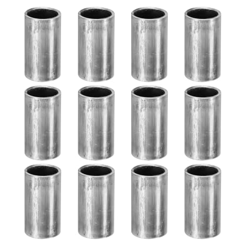 PATIKIL M8スチールスペーサー 12個のメタルスペーサー スチール8mm ID x 10mm OD x 18mm L カーボンスチールスペーサースクリュースタンドオフラウンド 5/16"またはM8スクリューボルト用