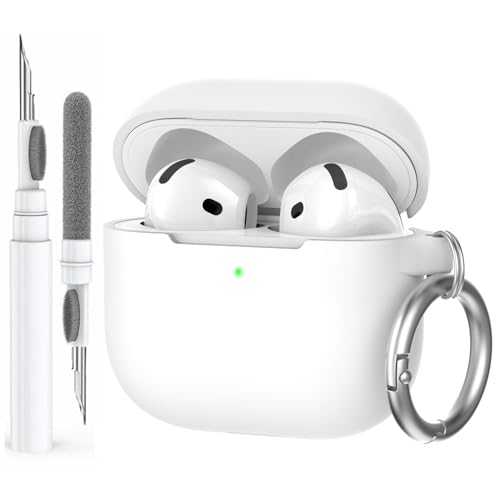 AhaStyle AirPods 4 P[X Jo[ (2024) N[jOLbgt \tgVR AirPods 4 P[X t{fB ϏՌ Jo[ XL Apple AirPods 4Ή USB-C[dP[X CX[dΉ