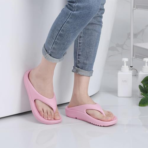 Image of shevalues Orthopedic Sandals for Women Arch Support Recovery Flip Flops Pillow Soft Summer Beach Shoes
