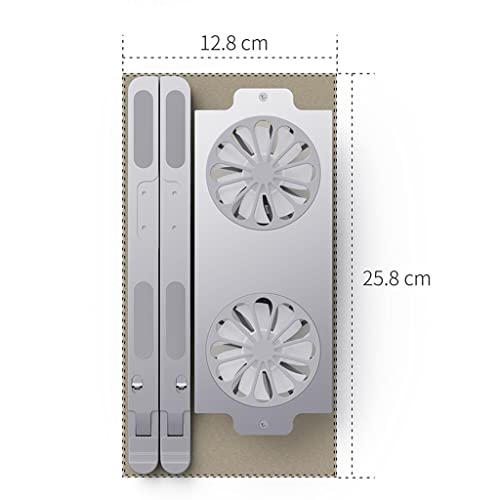 Base ajustable para laptop de aluminio con ventilador miniatura 3