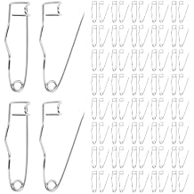 Curved Safety Pins 100 Pcs 1.26 Inch Stainless Steel Bent Pins for Quilting Sewing Crafting Fabric Projects