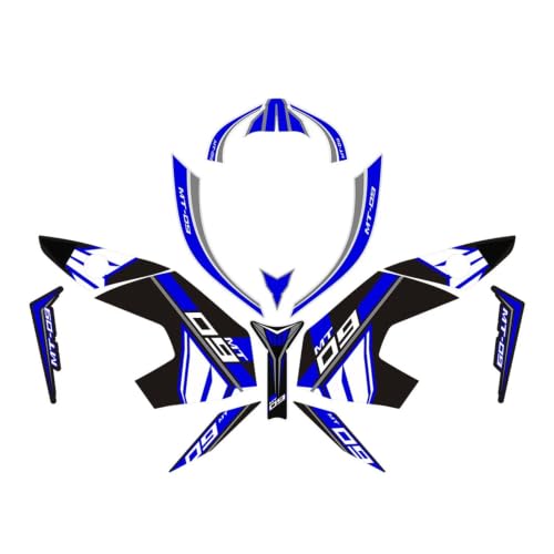 Autocollants de carénage bleu Yamaha MT-09 : finition premium pour FZ SP
