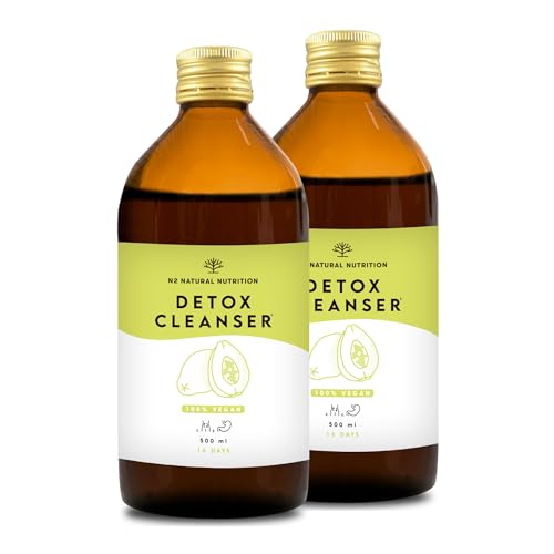 N2 Natural Nutrition. DETOX duo, Fórmula Natural. Té Verde, Diente de León, Guaraná, Papaya, Té...