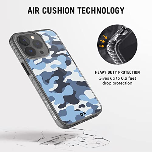 Image of DailyObjects Case for iPhone 13 Pro Max Compatible with Mag-Safe Wireless Charging, Stride 2.0 Camouflage Aquatic Slim Shockproof Back Cover with Inner Magnetic Ring