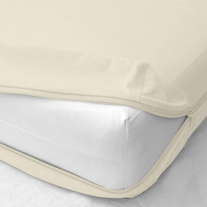 Sea Monk Waterproof Mattress Protector Zippered Diwan Size (84×48 Inches / 7×4 feet)_6 Inch Drop, Beige Color – Bed Cover with Zipper Single Size Waterproof Mattress Protector Sea Monk Waterproof Mattress Protector Zippered Diwan Size (84×48 Inches / 7×4 feet)_6 Inch Drop, Beige Color – Bed Cover with Zipper Single Size Waterproof Mattress Protector