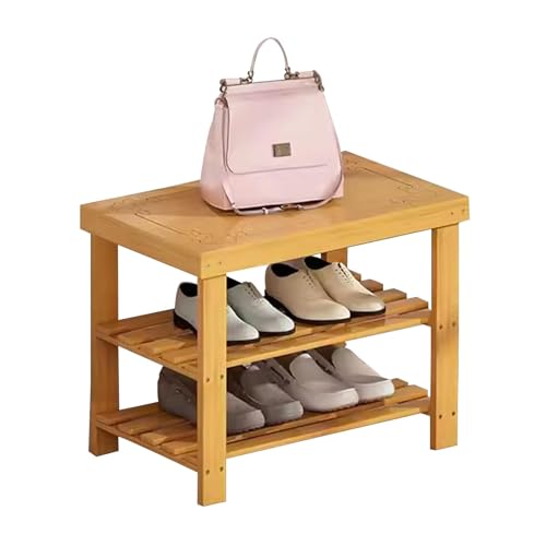 Étagère à chaussures en bois pour optimiser l'espace de la salle de bain - 2