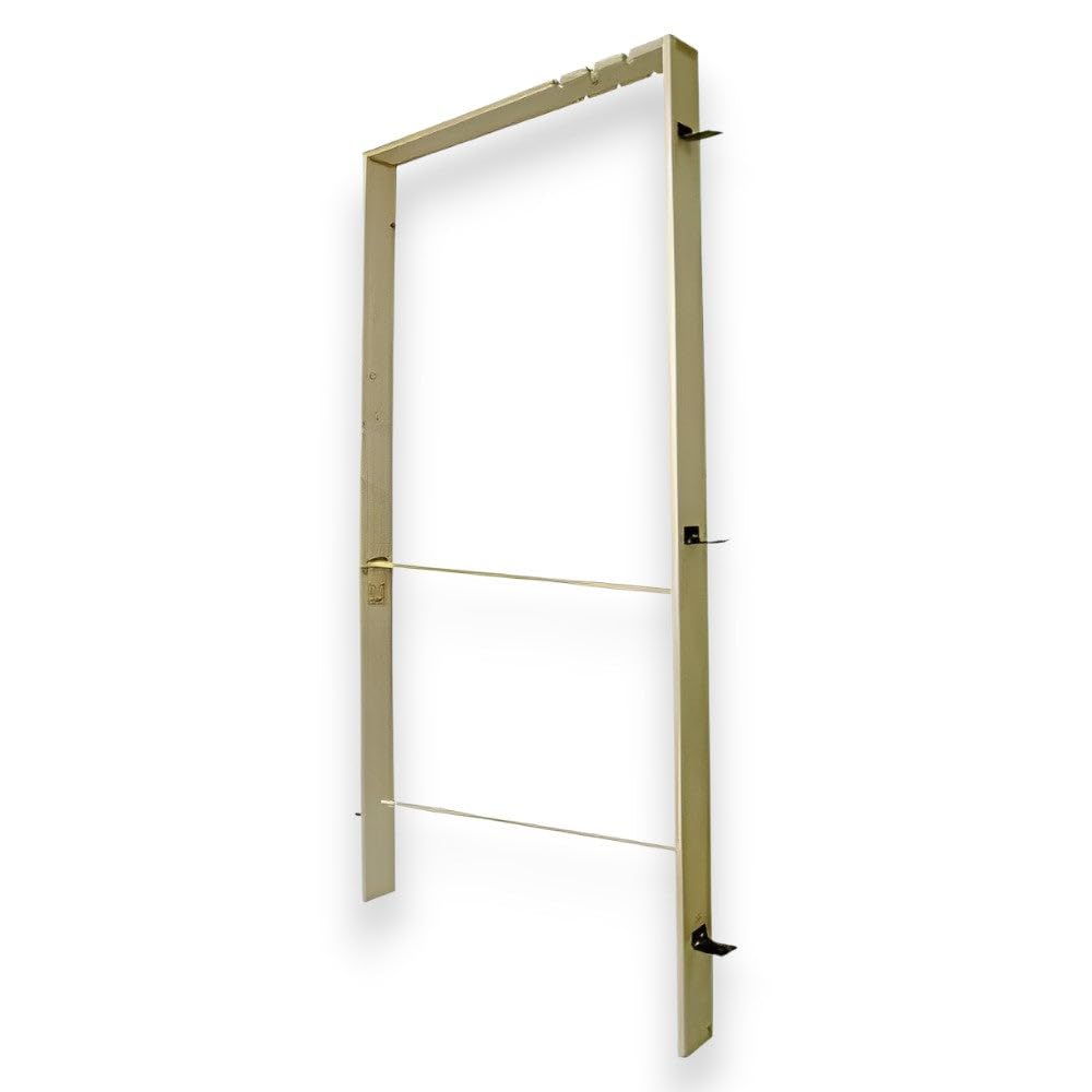 Controtelaio universale in legno di abete spessore 2 cm per porte interne con zanche in metallo premontate - 10.5 cm