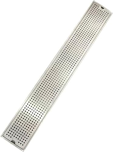 Bandeja de goteo de acero inoxidable rectangular de 31 pulgadas para kegerator de barra