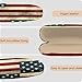 BHAHB Hard Shell Eyeglasses Case Protective Case for Glasses Eyeglass Holder Box with Cleaning Cloth for Boys Men Man Cute Amusing Animal Aesthetic Classic-Flag