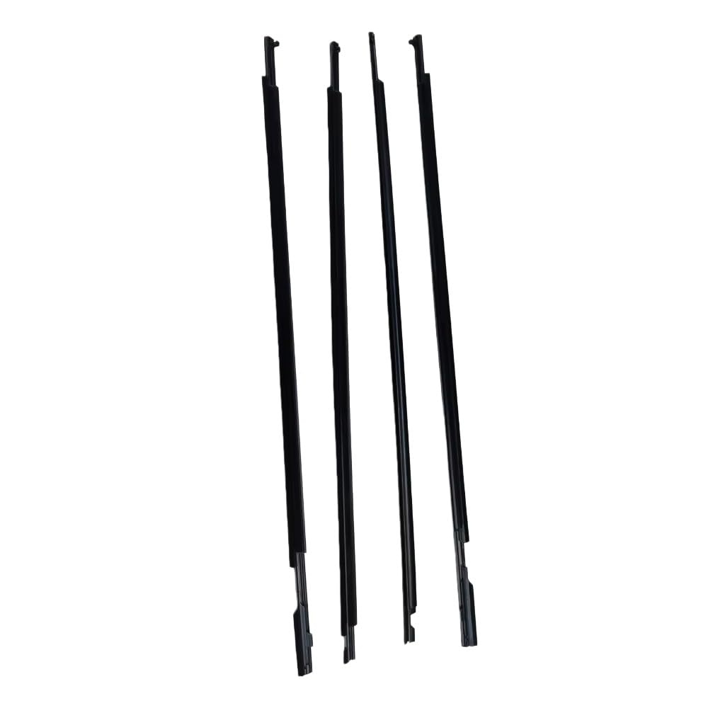 Mzxygkli One Color Car Window Weather Strip 75711-68021/75722-68021 4Pcs Window Weatherstrip Side Door Outer Moulding Trim Sealing Belt For Wish 2010-2016