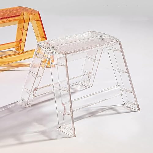 Taburete ligero plegable de acrílico transparente con diseño moderno 2