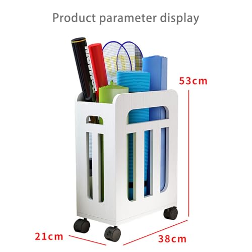 Soporte Profesional para Raquetas de Bádminton con Ruedas miniatura 5