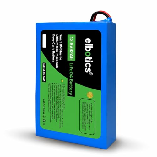 Image of 12.8V 42Ah (537.6Wh) LiFePO4 Lithium Iron Phosphate Battery Solar Inverter Battery Smart BMS Protection 2000+ Cycles Lightweight and Maintenance-Free 3 Year Warranty