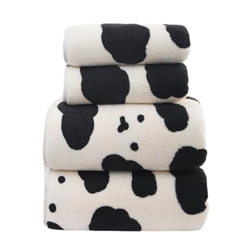 Genérico Juego De Toallas De Baño - Juego De Toallas De Lana Coral De Vaca Ultra | Toalla De Baño Resistente A La Decoloración, Juego De Toallas para Manos Y Cuerpo, Toallas De Ducha De Seca