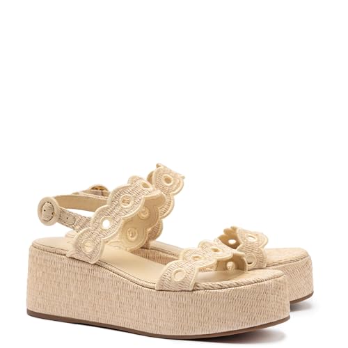 Florence Broderie Flatform In Natural Raffia2