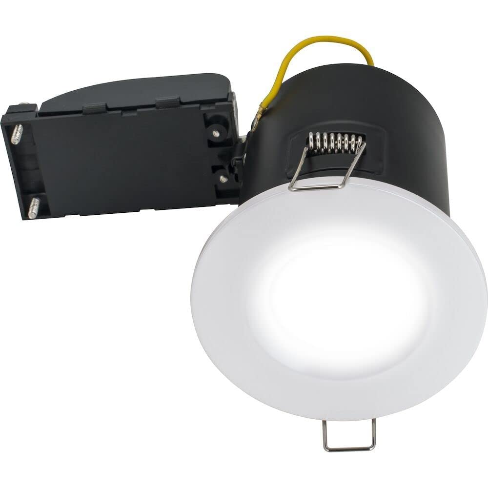 Luceco White Fixed Fire Rated Gu10 Downlight, (Efdgufwh-02)