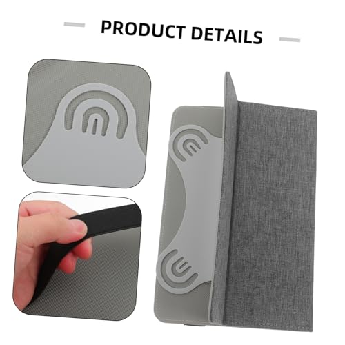 Funda para tableta de 7-8 pulgadas ligera gris resistente con soporte multiángulo 3