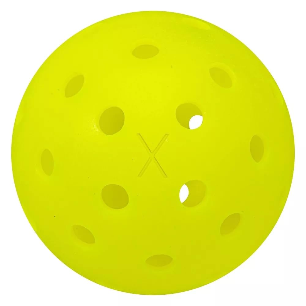Franklin Outdoor X-40 Pickleballs – Pergamentpapier, offizieller US-offener Ball, 40 Präzisionslöcher, Premium-Haltbarkeit, 6er-Pack