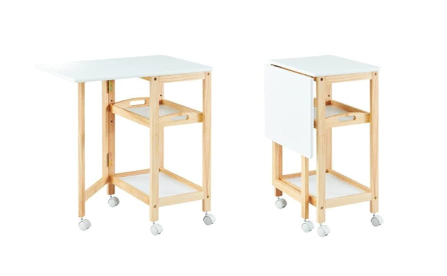 Amazon.co.jp: バタフライワゴン 折り畳み式 キッチンワゴン 3段