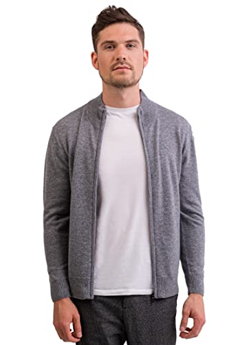 Pull cardigan pour hommes en pur cachemire | Gilet de luxe doux et chaud