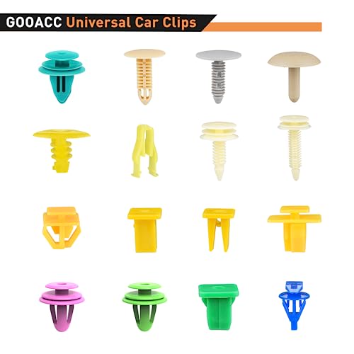 Image of GOOACC 501PCS Universal Car Clips Mixed Auto Bumper Fender Trim Door