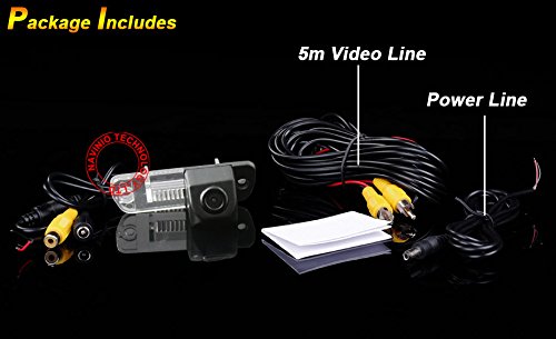 Kalakass HD Rear View Reversing Camera Compatible with Mercedes Benz MB100 ML320 ML350 ML300/GL320/W251 R300 R350 R280 R500 R63/Viano Vito/CL500 CL600 CL63 CL65/W221 S320 S350 S63 S65/S50/E320 W210 - Image 4