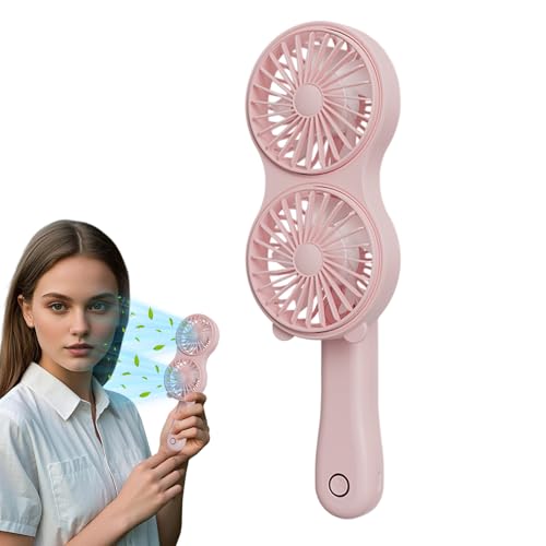 Genérico Ventilador Portátil, Ventilador Portátil Para Maquillaje, Circulador de Aire Recargable por USB para Viajes Playa Bodas Gimnasio y Exteriores