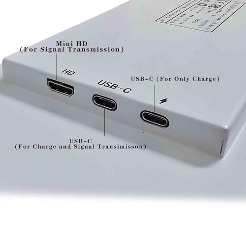 Image of VSDISPLAY 14.5'' 2560x720 Touch Monitor with Mini H /D /USB-C Input,White | for Y70 PC Computer Case Building CPU /GPU Temperature Monitoring IPS LCD Display