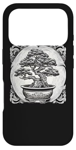 BONSAI 盆栽の木、盆栽の植物、盆栽の植木鉢、盆栽 スマホケース iPhone 17 Pro 用