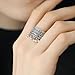 Vintage Tassel Small Ball Open Ring for Women Oxidized Silver Trendy Stacking Middle Tail Finger Rings Wedding Band Personalized Eternity Statement Comfort Fit Fashion Jewelry for Mother Size 7