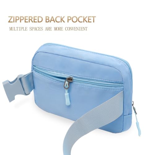 Image of Belt bag Fanny pack crossbody bags for women Everywhere belt bag (Light blue)