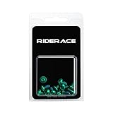 12pcs Bicycle Disc Brake Rotor Torx Bolts T25 M5x9mm Stainless Steel Road Bike Fixing Screws Colorful Cycling Accessory MTB Part(Green)