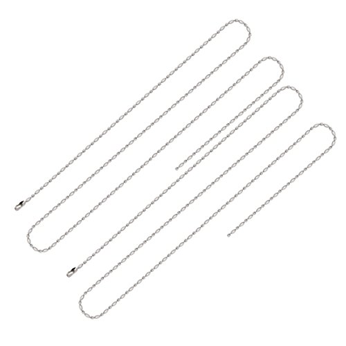 Aexit Stainless Steel Lighting fixtures and controls Bead Ball Chains Keychain 2.4mm Diameter 31