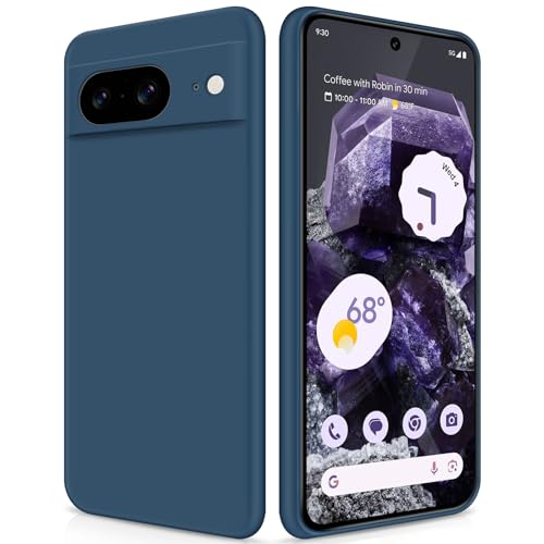 GiiYoon Case Compatible with Google Pixel 8, Silky-Soft Touch Full-Body Protective Phone Silicone Case