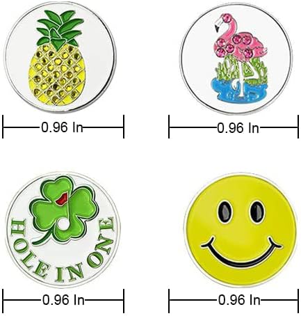 GOLTERS Golf Ball Markers Assorted Patterns Value Pack of 12 Golf Gifts, Golf Cap Clips and Divot Repair Tools Partner Accessories Sets for Men Women Golfer