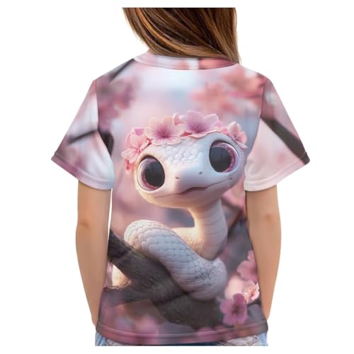 Image of Kids Graphic T-Shirt Boys Girls Novelty Tees Top Short Sleeve Shirts Summer Blouses 3-16