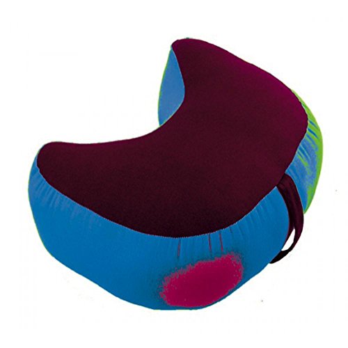 Zafu Demi-Lune - Rouge/Jaune