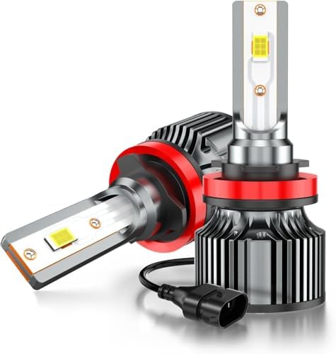 Compatible for Nissan Altima High Low Beams 2007 2008 2009 2010 2011 2012 2013 2014 2015 2016 2017 2018, White Powersports Bulbs with Cooling Fan, for Fog Lights, Plug and Play, Off-Road Use, 4 PCS — view 6