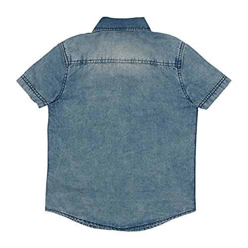 Image of Under Fourteen Only Boys Shirt, 100% Cotton Half Slevees Narrow Collar Regular Fit Printed Shirts for Kids Boys.