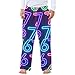 Amooorous Neon Six Seven Fashion Pajamas Pants Warm Pj Pants Elastic Waist Nightwear Size 14