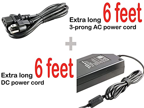 180Wt4 Ac Adapter Charger Compatible With Evoo Gaming Laptop 15" Eg-Lp5, Eg-Lp5-Bk, Eg-Lp4, Eg-Lp4-Bk; Evoo Eg-Lp10 Gaming Laptop 15.6" Eg-Lp10-Bk #TOP2