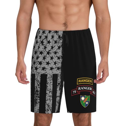 Rangers Creed Army Rangers Pajama Shorts for Men, Men's Pajama Bottoms, Sleepwear for Summer
