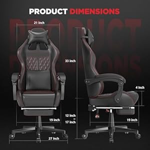 Ferghanavintagepuleathergamingchairhighbackgamerchairwithmassageergonomiccomputerofficechairwithfootrestforadultsracingstylerecliningvideogamechairblack Urban Country Home Decor Ferghana vintage pu leather gaming chair high back gamer chair with massage ergonomic computer office chair with footrest for adults racing style reclining video game chair black urban country home decor