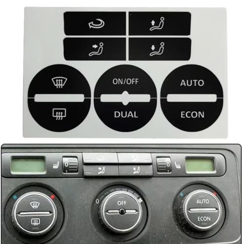 Stickers pour bouton de lève-vitre de Golf Mk5 et climatisation de voiture usée