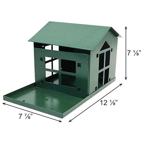 Erva Peanut Pantry Squirrel Feeder - Heavy Duty Steel - Premium Verdigris Finish - Made in USA (SQF1) - Thumbnail 3