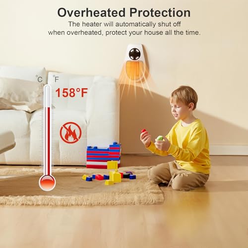 500W-Electric-Space-heater-Wall-Outlet-Space-Heater-as-Seen-on-TV-with-Adjustable-Thermostat-and-Timer-and-Led-Display-Compact-for-Office-Dorm-Room-350W-White - Izzgadgets.com